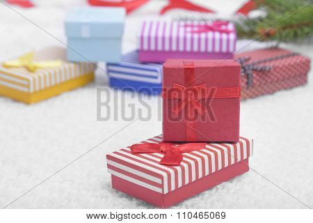 Red Christmas gift.