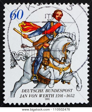 Postage Stamp Germany 1991 Jan Von Werth, General