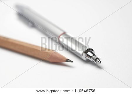 Pencil and pen