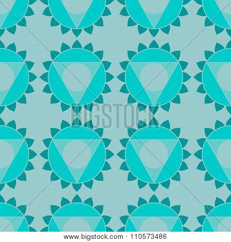 Ethnic sacred geometric seamless pattern