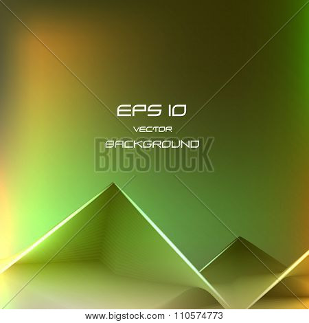 Green - Orange Background