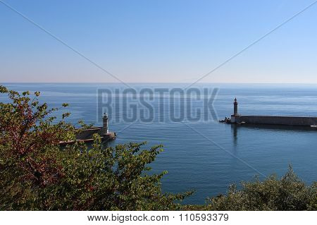 Lighthouse on the sea