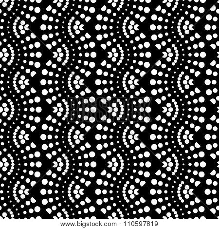 Design Seamless Monochrome Dots Pattern