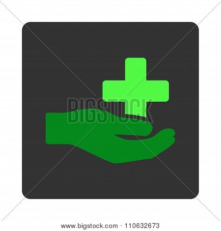 Healthcare Donation Flat Button