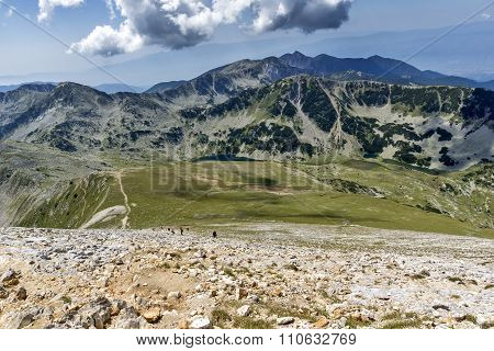 Panoramic view to Sinanitsa Peak and Vlahini Lakes