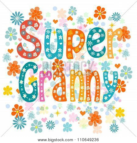 Super granny. Vector