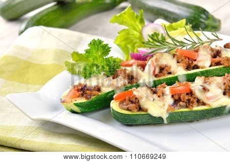 Stuffed zucchini