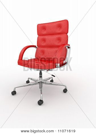Office Armchair auf weiß Isolared Hintergrund