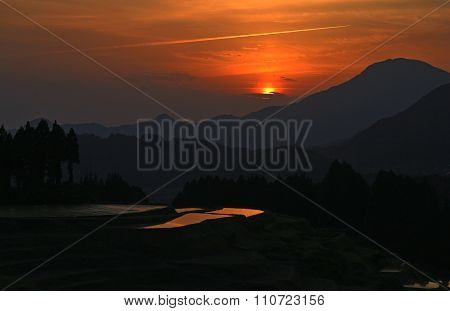 sunset at the terraces