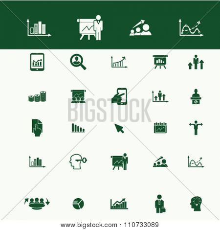 economic statistics, analytics  icons, signs vector concept set for infographics, mobile, website, application