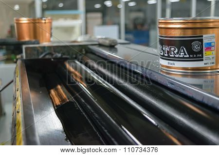 Man Work In Printery