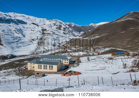Ancient settlement in the mountains, Xinaliq, Azerbaijan