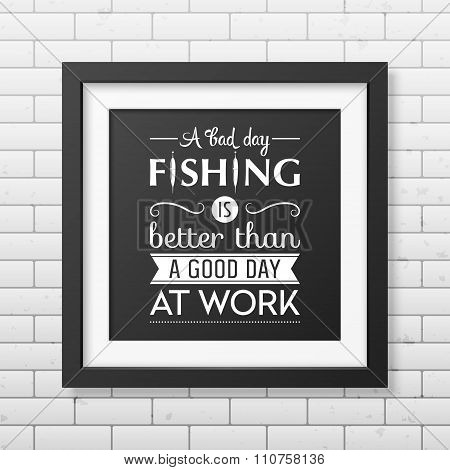 Quote typographical Background in the black frame
