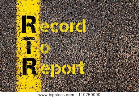 Accounting Business Acronym Rtr Record To Report