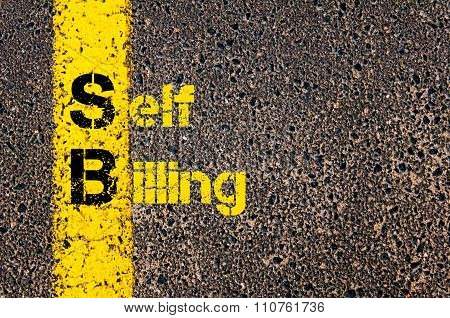 Accounting Business Acronym Sb Self Billing