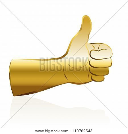 Thumbs Up Gold