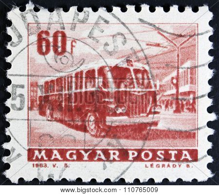 Vintage postage stamp - isolated on black and white