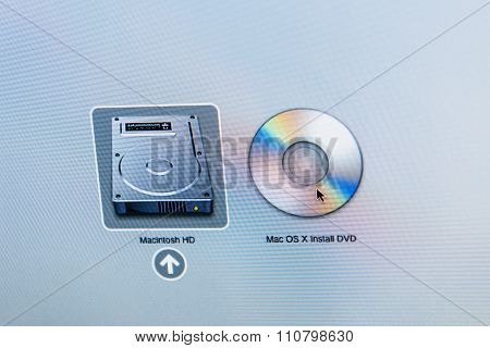 Macintosh Hard Disk Icon Next To Dvd Mac Os X Install Dvd