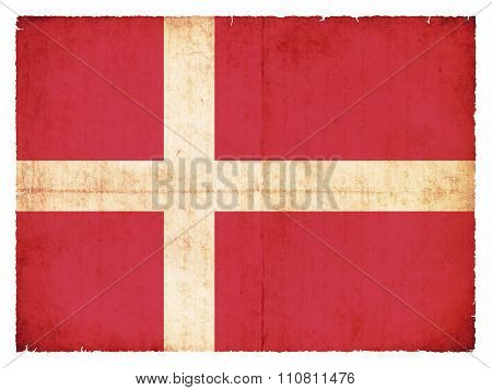 Grunge Flag Of Denmark