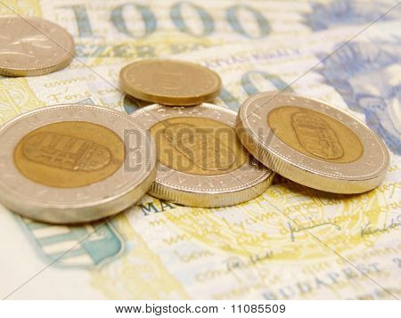 Pièces et billets en Forint hongrois