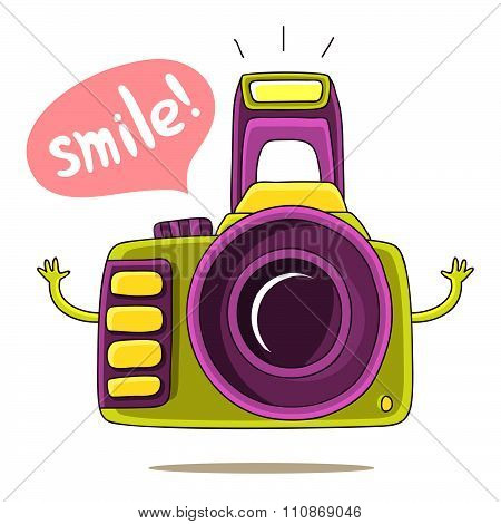 Green Cute camera says 