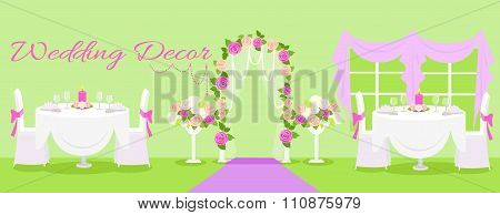Wedding decor fashion interior