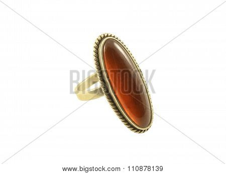 Ring With Amber