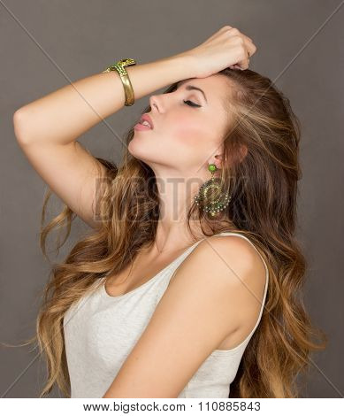 Face Of The Young Woman