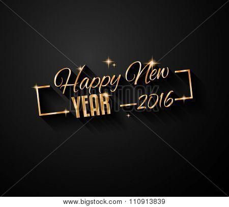 2016 Happy New Year Background for Seasonal Greetings Cards, 2016 Parties Flyer, Dinner Event Invitations and so on.