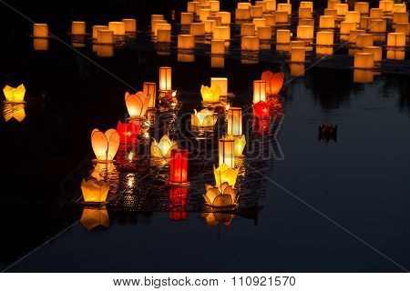 Loy Kratong Festival At Sukhothai Historical Park
