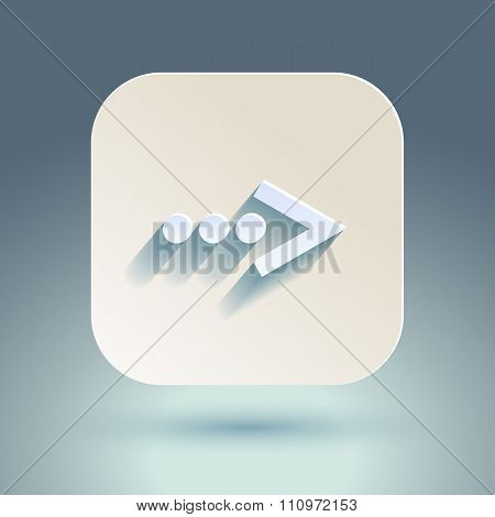 Arrow sign icon set.
