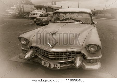 Old American car on Cuba