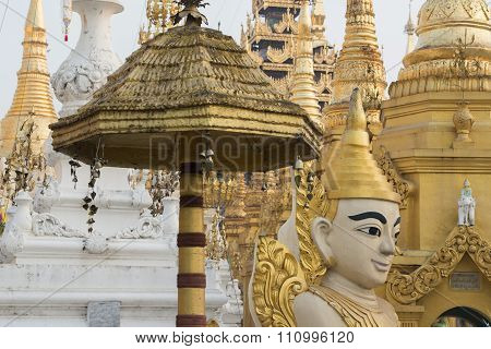 Asia Myanmar Yangon Shwedagon Pagoda