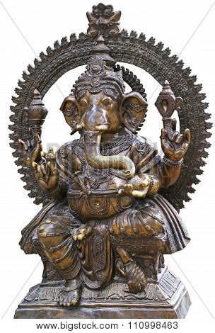 Ganesha isolated on white background