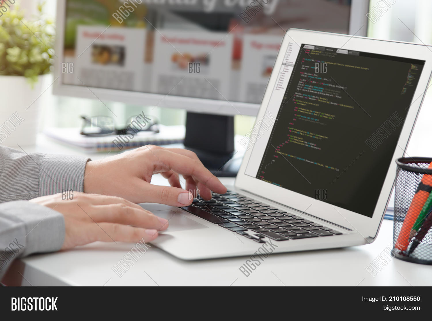 Web Developer Working Image & Photo (Free Trial) | Bigstock