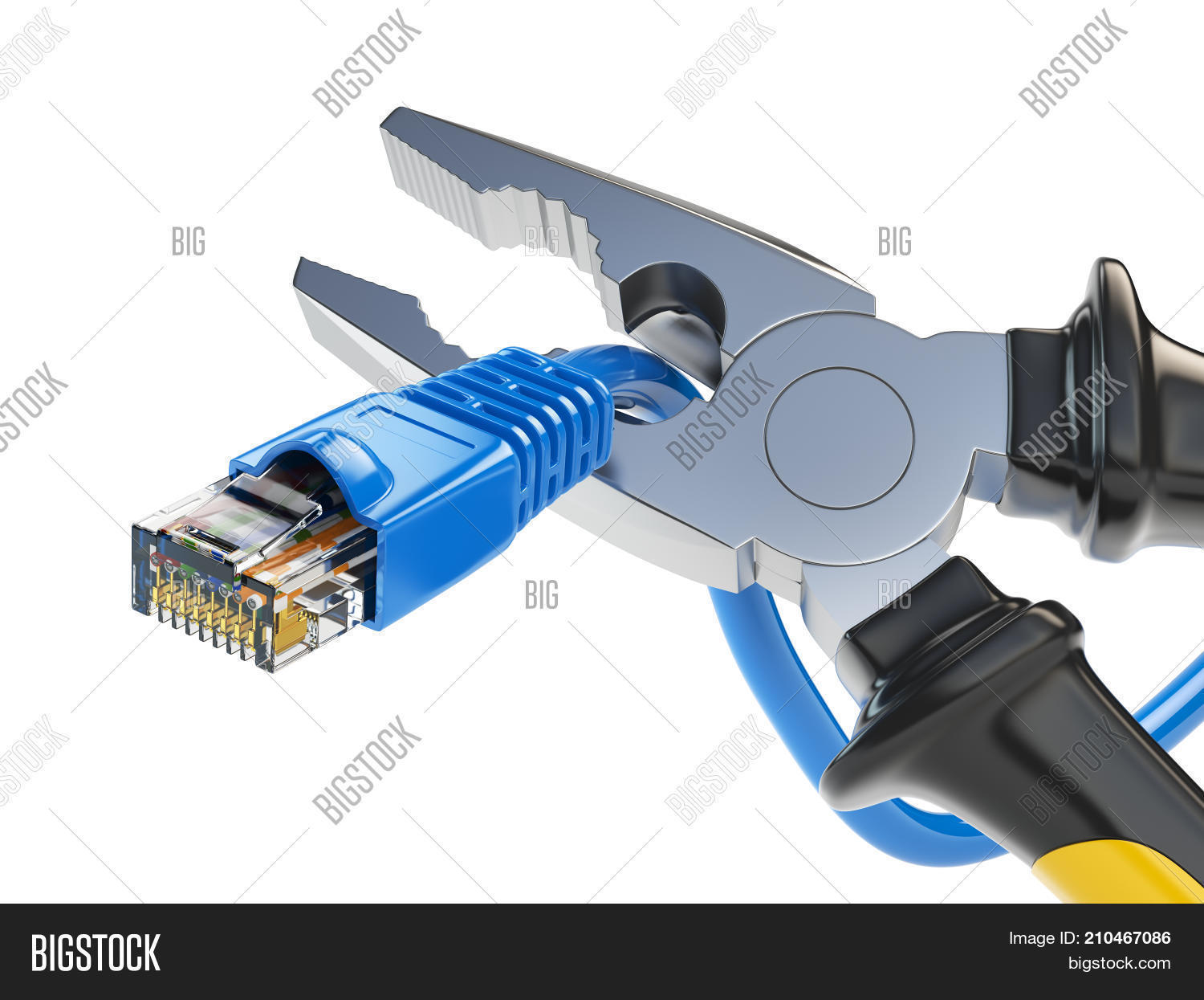 Pliers Cutting Lan Image & Photo (Free Trial) Bigstock