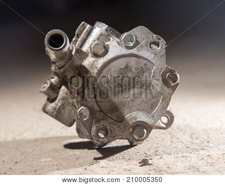 Vehicle hydraulic pump . photo in the studio