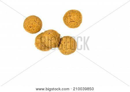 Small Bunch Of Scattered Pepernoten Cookies From Above