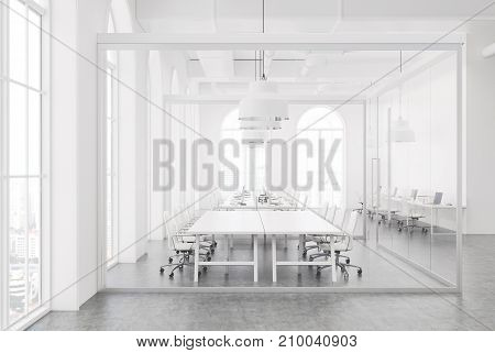 White And Glass Office, Meeting Room
