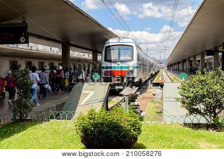 Firenze Santa Maria Novella, A Terminus Railway Station In Florence.