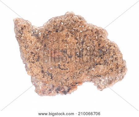 Creedite Crystal Cluster from Mexico, isolated on white background