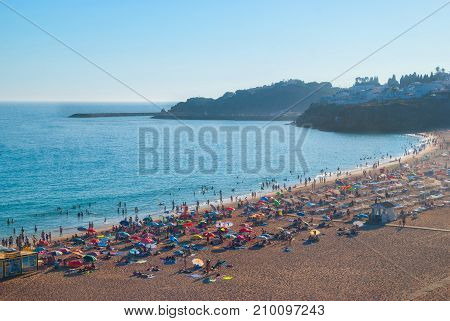 Praia dos Pescadores, Abureira, Portugal, all view.
