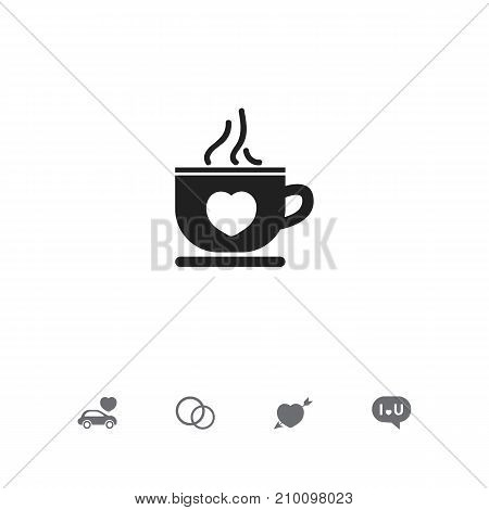 Set Of 5 Editable Passion Icons. Includes Symbols Such As Confession, Jewelry, Car And More