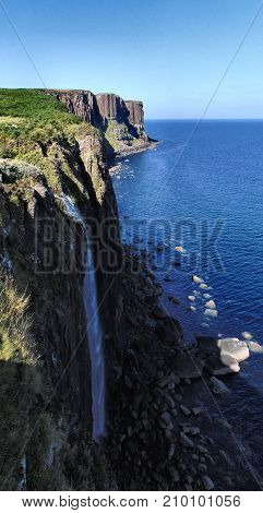View on the Mealt Falls in Scotland