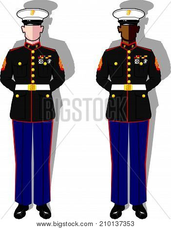 Us Marine Vector Illustration Clip-art Image Eps Vector