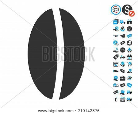 Wheet Seed pictograph with free bonus clip art. Vector illustration style is flat iconic symbols.