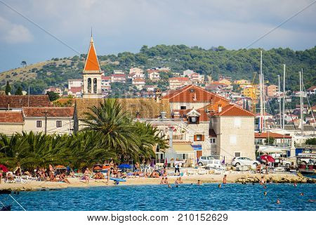 Coast Of The Adriatic Sea In Dalmatia