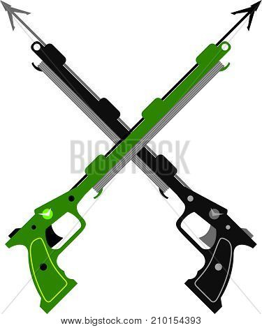 Harpun Speargun Underwater Hunting Thing Vector Illustration Clip-art