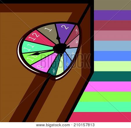 Clock Abstract Vector Illustration Clip-art Image Eps Vector