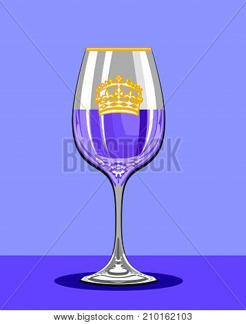 Royal Potion Vector Illustration Clip-art Image Eps